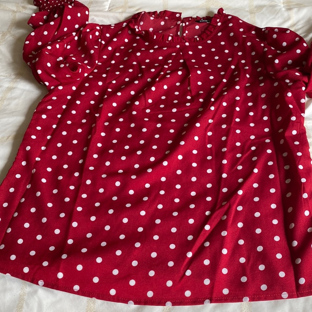 Baby doll cut blouse.